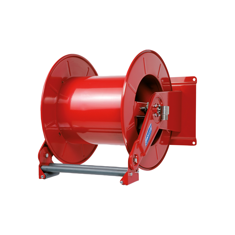 Twin spring driven painted steel hose reel, max. 25 m, without hose, Ø 1/2 in., heavy duty series (9027, FLEXBIMEC)