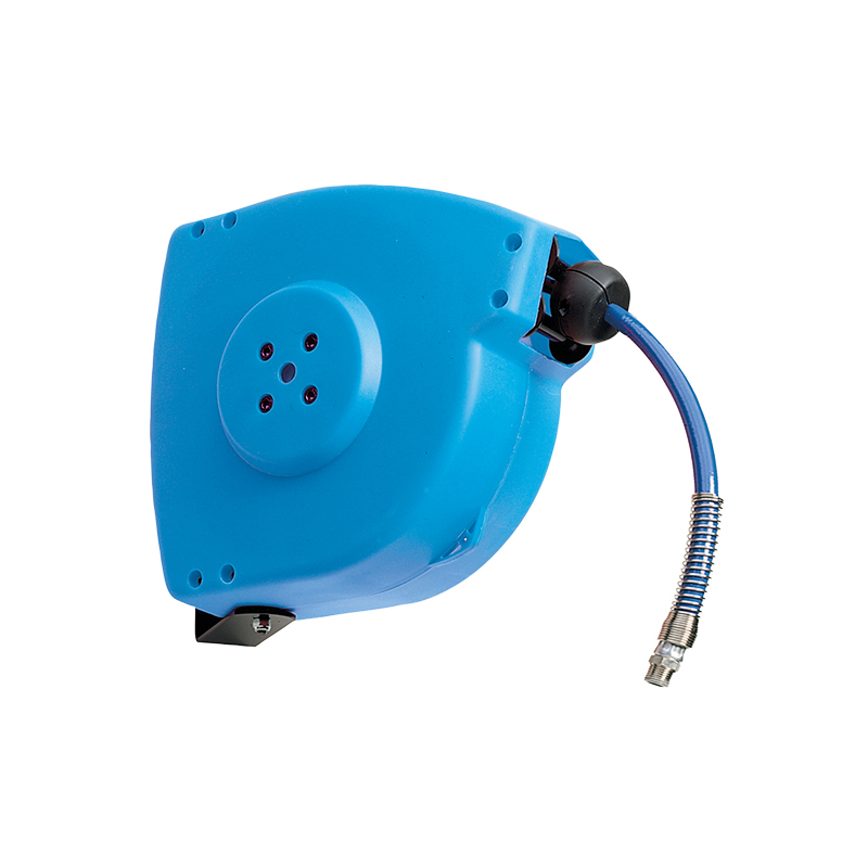 EASY ROLLER - plastic hose reel with stainless steel shaft and swivel joint and with 5 m hose Caser ø 1/2" for food industry applications 9409, FLEXBIMEC