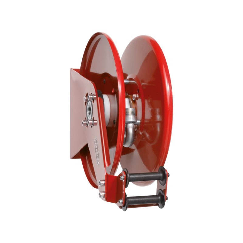 THIN REEL spyruoklinė žarnos ritė, dažytas plienas, maks. 8 m, Ø 1/2 col., be žarnos (9504, FLEXBIMEC)