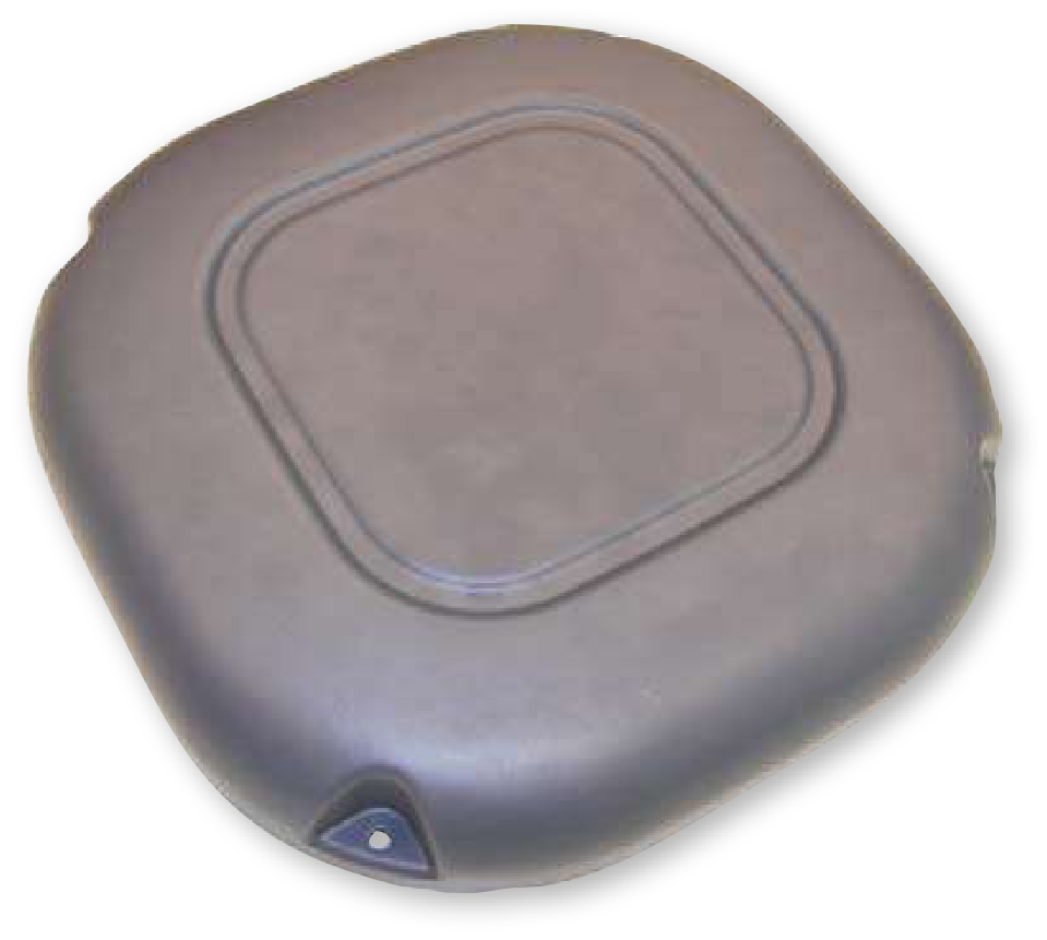 Left plastic shield with fixing kit for hose reels (9781, FLEXBIMEC)