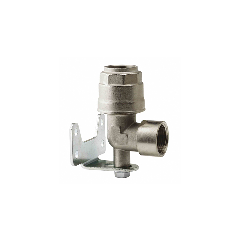 Alkūninė jungtis 90° su sieniniu laikikliu, suslėgtam orui, Ø32 mm × 1" (F), Flexbimec (9885/32, FLEXBIMEC)