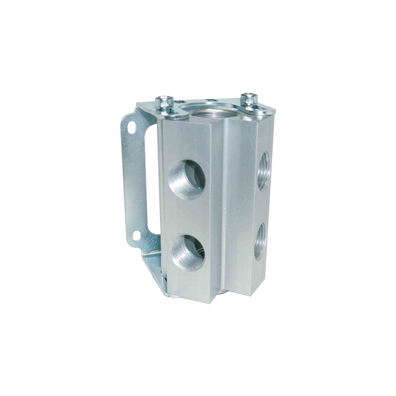 4 krypčių oro kolektorius su sieniniu laikikliu 3/4"(F)×1/2"(F) (9887/25, FLEXBIMEC)