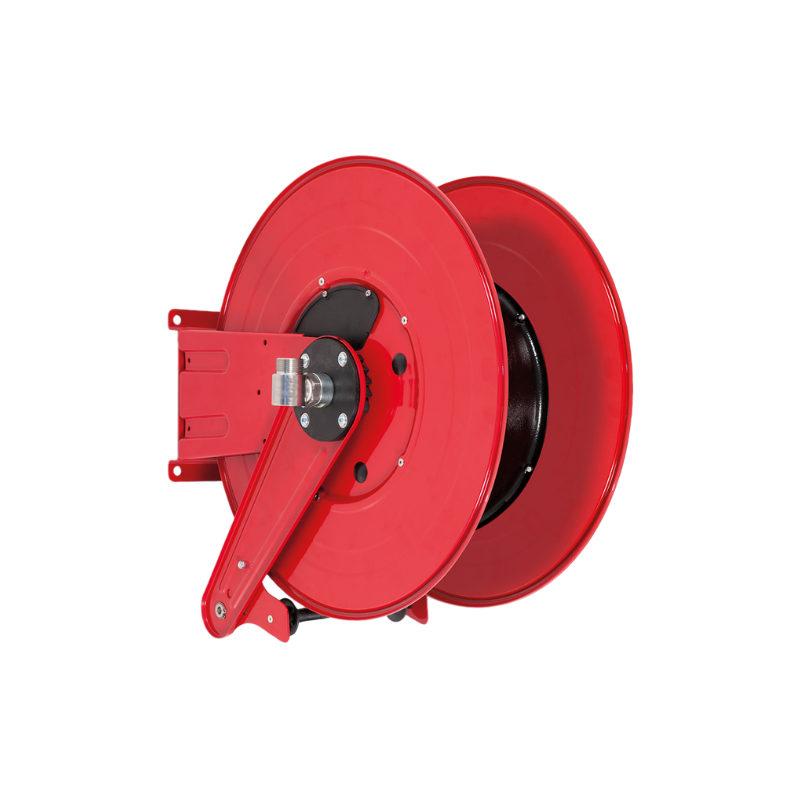 Automatinė spyruoklinė dažyto plieno žarnos ritė ANDROMEDA serija iki maks. 12 m Ø1" žarna - diskas 540 mm - ritė 130 mm - būgnas 250 mm - be žarnos kreiptuvo (be žarnos), FLEXBIMEC (ASGF5213201)