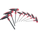 6-point T-handle screwdriver set ∙ size 2 – 10 mm ∙ 8 pieces (V1409, VIGOR)