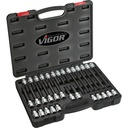 T screwdriver socket set ∙ size T20 – T70 ∙ 32 pieces (V1917, VIGOR)