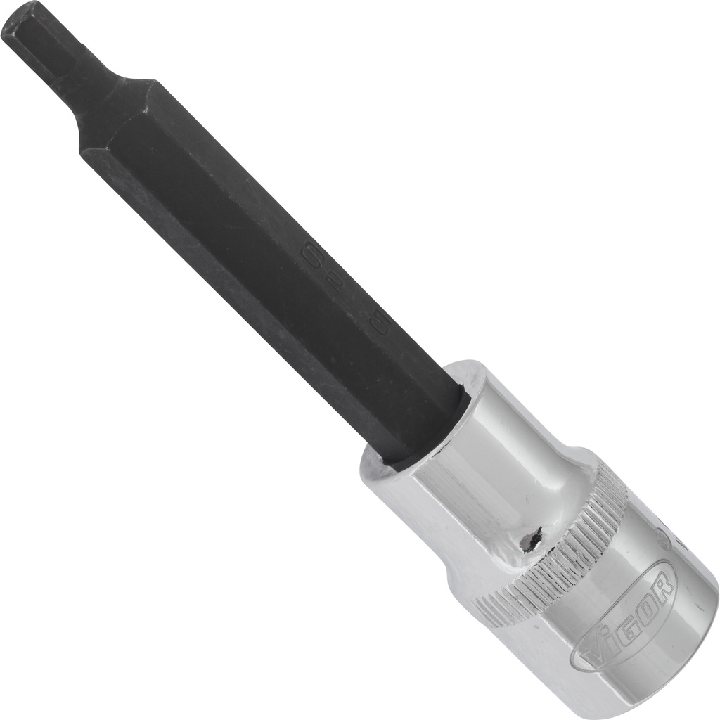 Hex socket screwdriver bit 1/2 in. - 5 mm, length 100 mm (V2072, VIGOR)