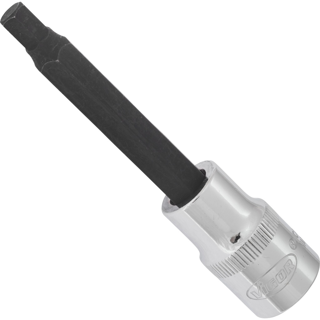 Hex bit socket for internal hexagon screws 7 mm, 1/2 in. drive, 100 mm (V2074, VIGOR)