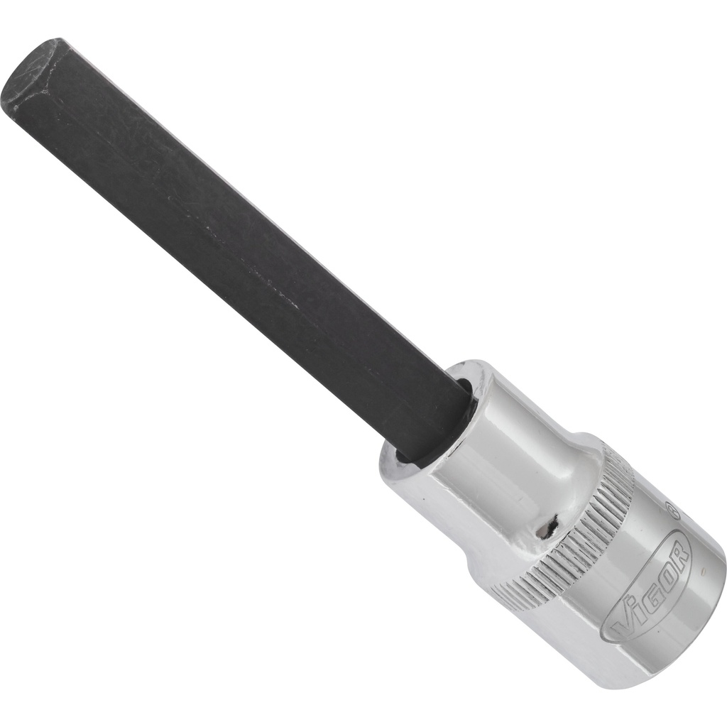 Atsuktuvo galvutė vidiniam šešiabriauniui 10 mm, 1/2 col., 100 mm (V2076, VIGOR)
