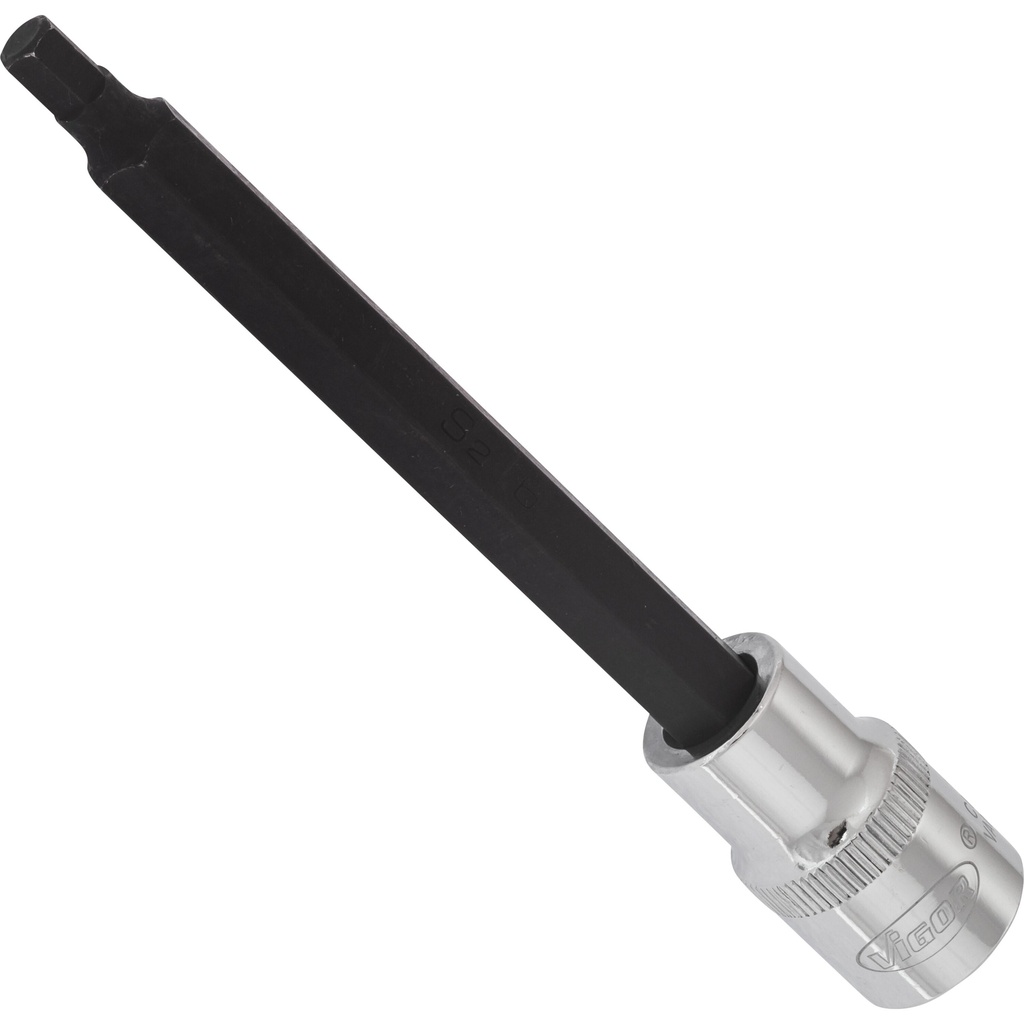 Hex socket screwdriver bit 1/2 in. - 6 mm, length 140 mm (V2081, VIGOR)