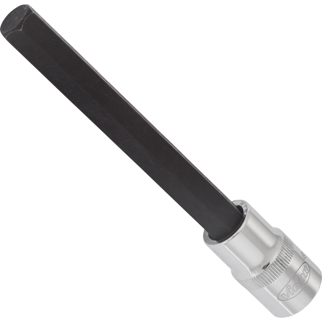 Hex screwdriver socket 12 mm, 1/2 in. drive, 140 mm (V2085, VIGOR)
