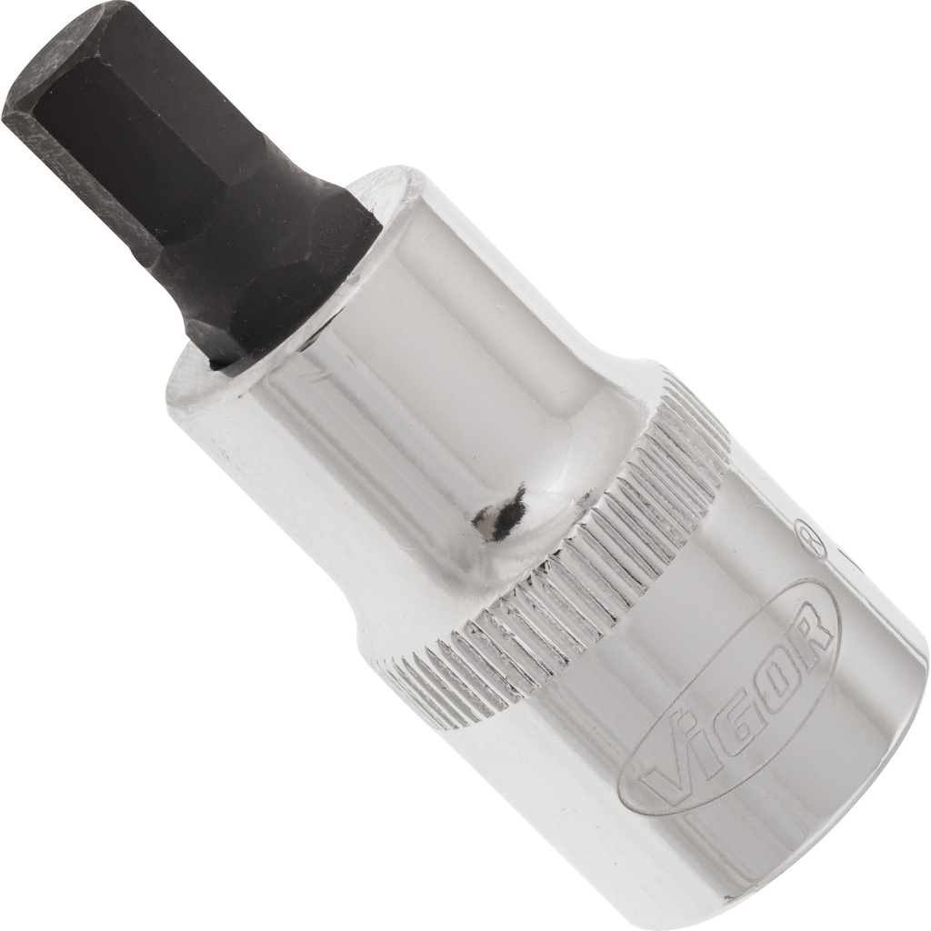 Hex bit socket for internal hexagon screws 8 mm, 1/2 in. drive, short (V2104, VIGOR)