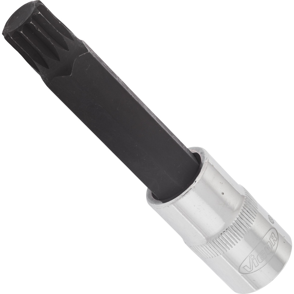 Atsuktuvo galvutė varžtams su vidiniu daugiadančiu profiliu (XZN), 1/2 col., M14, 100 mm (V2121, VIGOR)