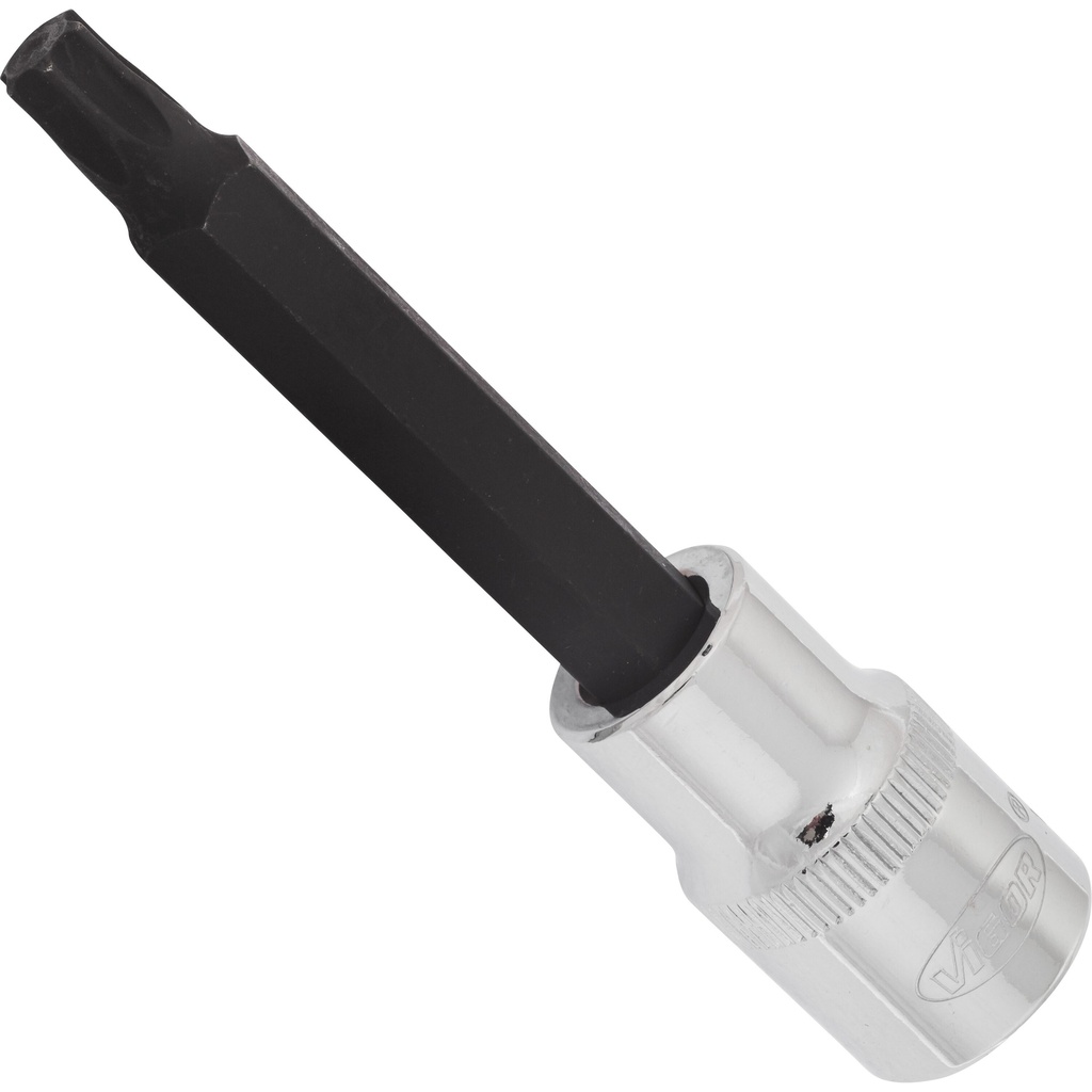 TORX bit socket, T45, 1/2 in. drive, 100 mm (V2168, VIGOR)