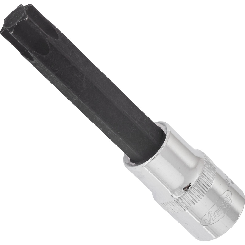 TORX screwdriver socket T60, 1/2 in., 100 mm (V2171, VIGOR)