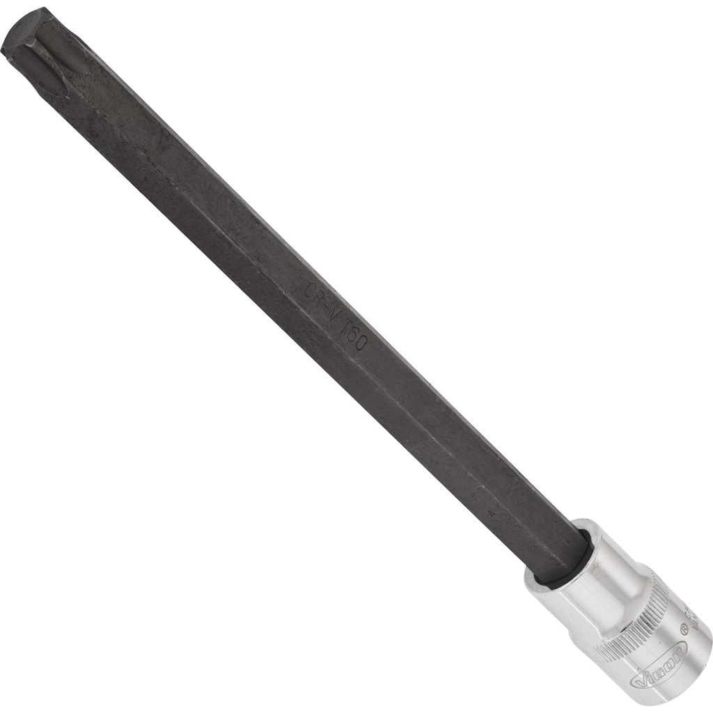 Atsuktuvo galvutė TORX T60, 1/2 col., 200 mm (V2183, VIGOR)