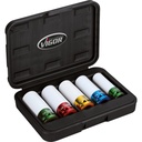 Impact socket set ∙ size 15 – 22 mm ∙ 5 pieces (V2257, VIGOR)