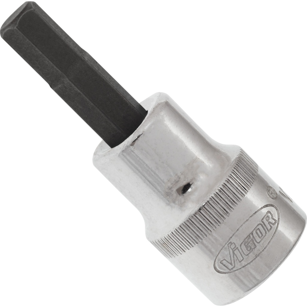 Hex socket screwdriver bit 3/8 in. - 6 mm (V2282N, VIGOR)