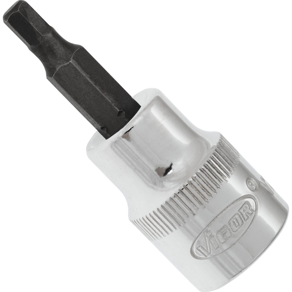 Hex socket screwdriver bit 3/8 in. - 4 mm (V2284N, VIGOR)