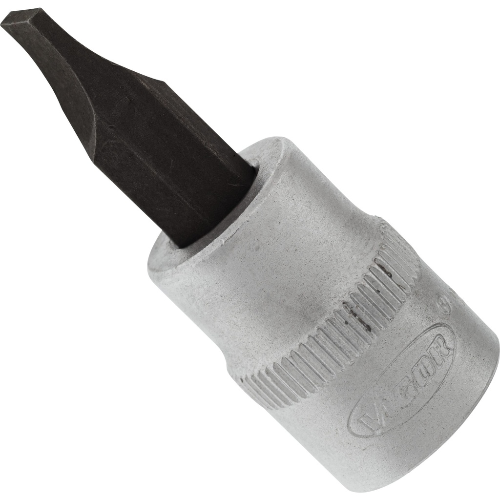Atsuktuvo galvutė 3/8 col. - šlicinis 1,2 x 8 mm (V2286N, VIGOR)