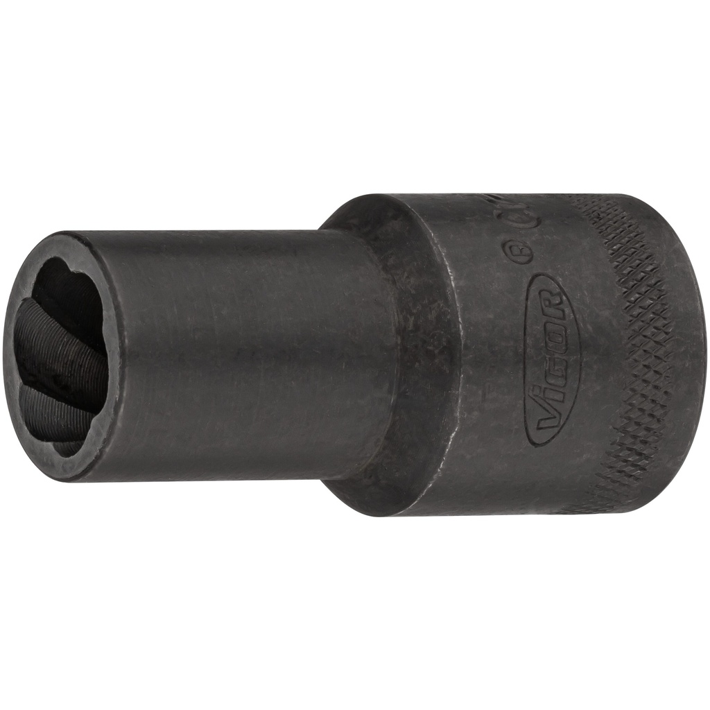 Extractor socket with spiral profile ∙ size 13 mm (V2404N-13, VIGOR)