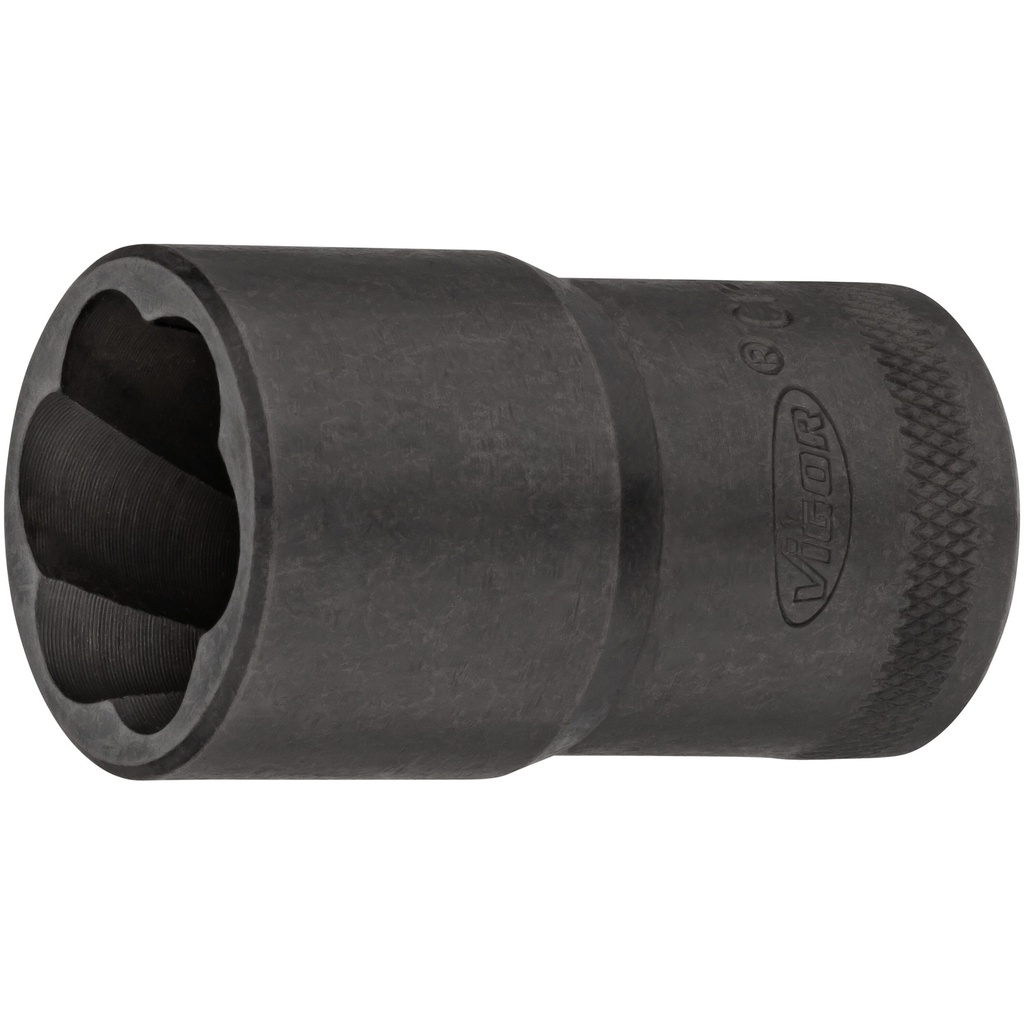 Extractor socket with spiral profile ∙ size 21 mm (V2404N-21, VIGOR)