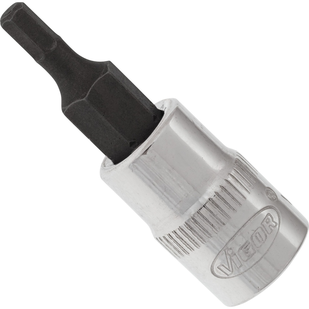 Hex socket screwdriver bit 1/4 in. - 3 mm, length 38 mm (V2430N, VIGOR)