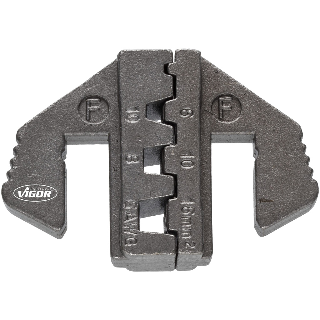 Crimping socket F: for wire end sleeves above 6.0 mm2 (V2499-F, VIGOR)