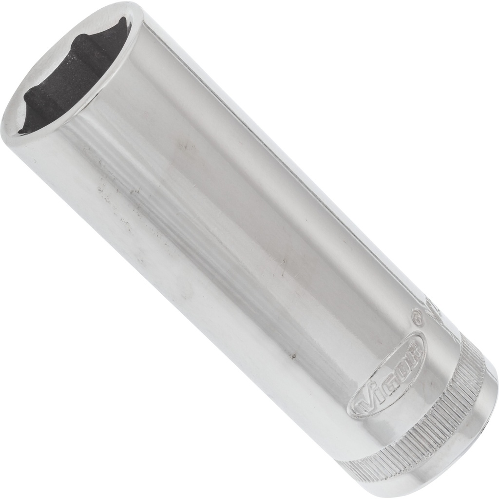 Long 6-point socket 3/8" 18 mm (V2589N, VIGOR)