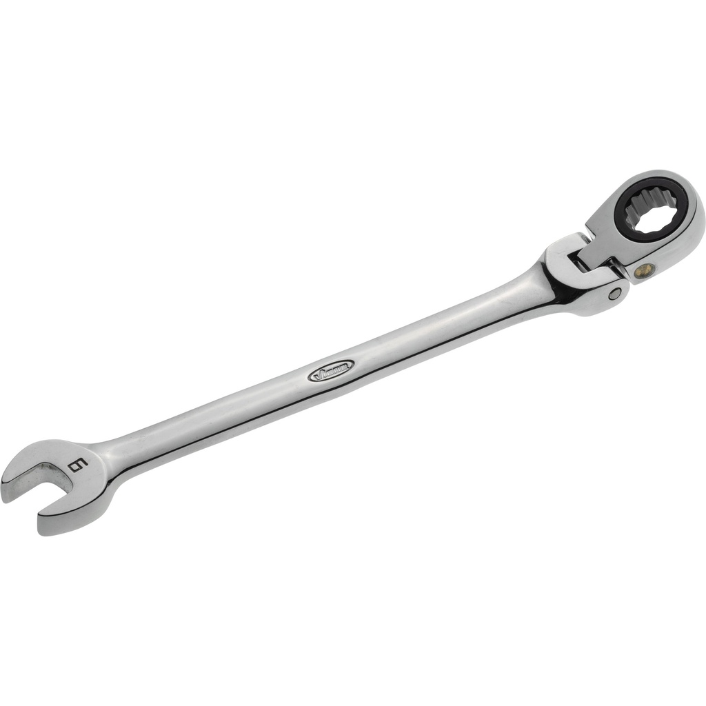 Ratcheting combination wrench with hinge ∙ size 9 mm (V2805, VIGOR)