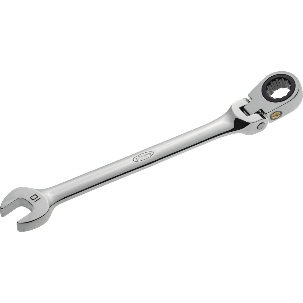 Ratcheting combination wrench with hinge ∙ size 10 mm (V2806, VIGOR)