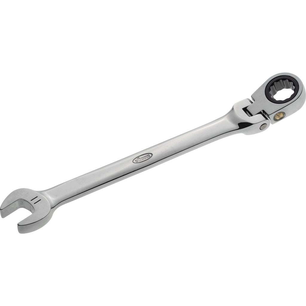 Ratcheting combination wrench with hinge ∙ size 11 mm (V2807, VIGOR)