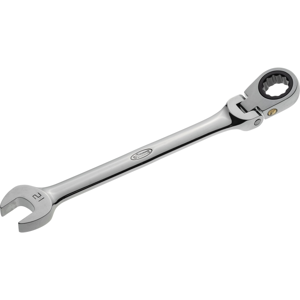 Ratcheting combination wrench with hinge ∙ size 12 mm (V2808, VIGOR)