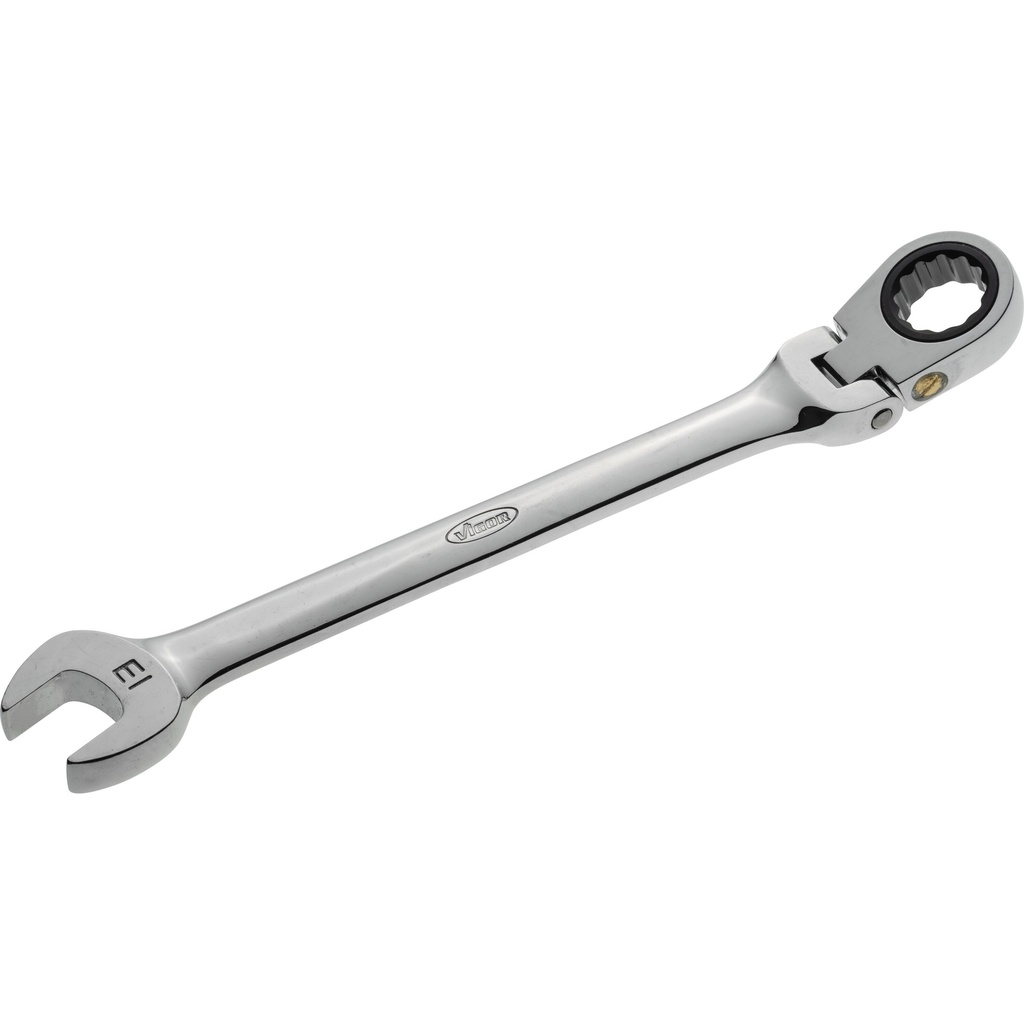 Ratcheting combination wrench with hinge ∙ size 13 mm (V2809, VIGOR)