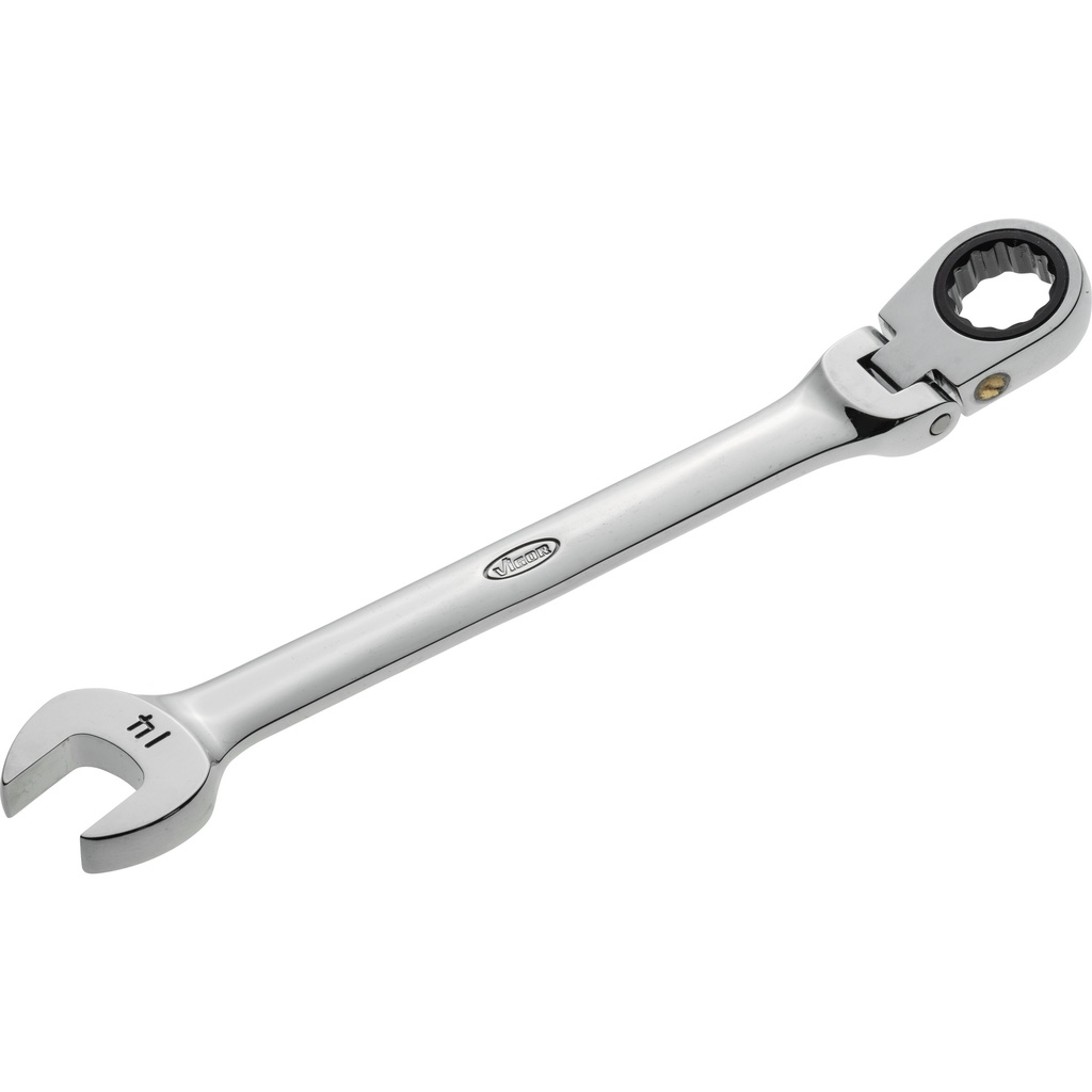 Ratcheting combination wrench with hinge ∙ size 14 mm (V2810, VIGOR)