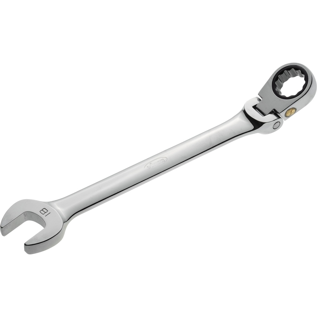 Ratcheting combination wrench with hinge ∙ size 18 mm (V2814, VIGOR)