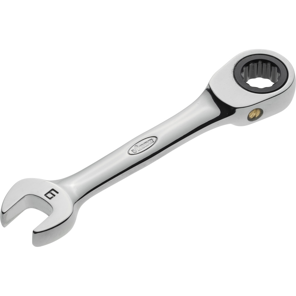 Ratcheting combination wrench ∙ short ∙ size 9 mm (V2823, VIGOR)