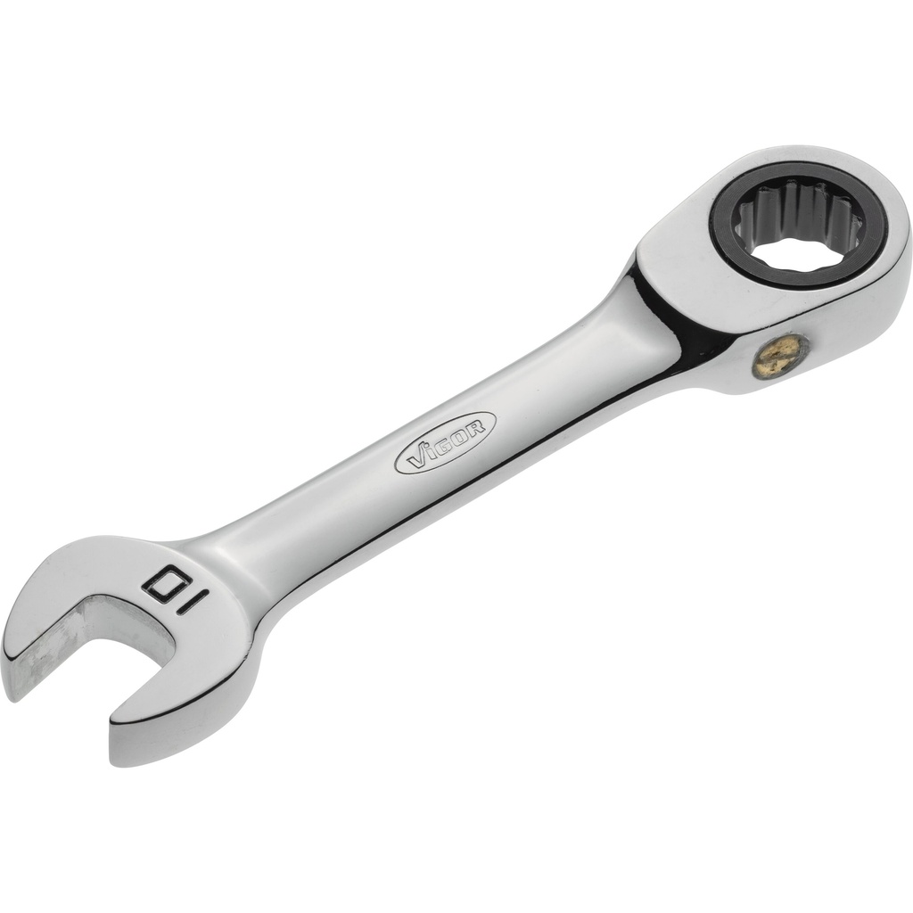 Ratcheting combination wrench ∙ short ∙ size 10 mm (V2824, VIGOR)