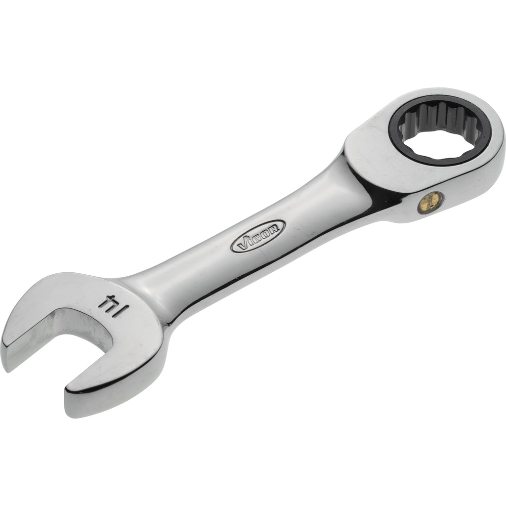 Ratcheting combination wrench ∙ short ∙ size 14 mm (V2828, VIGOR)
