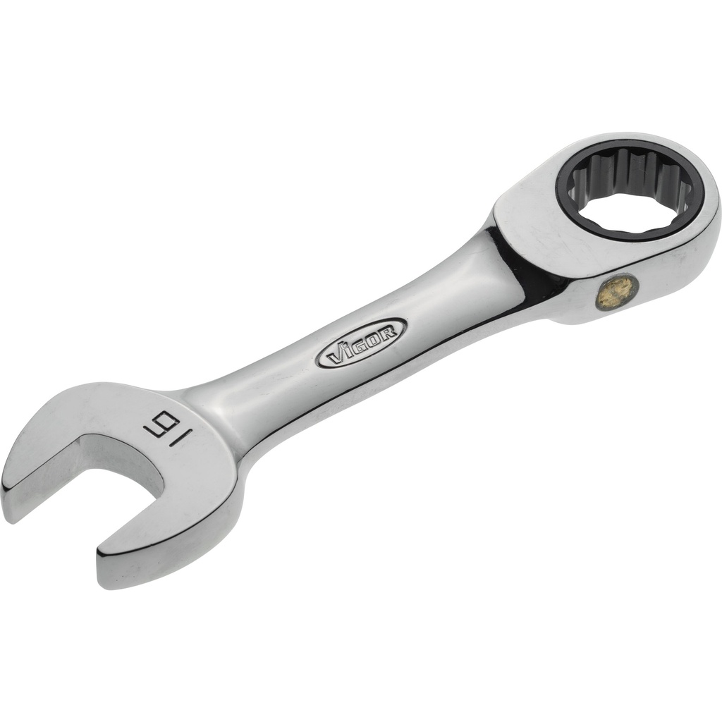 Ratcheting combination wrench ∙ short ∙ size 16 mm (V2830, VIGOR)