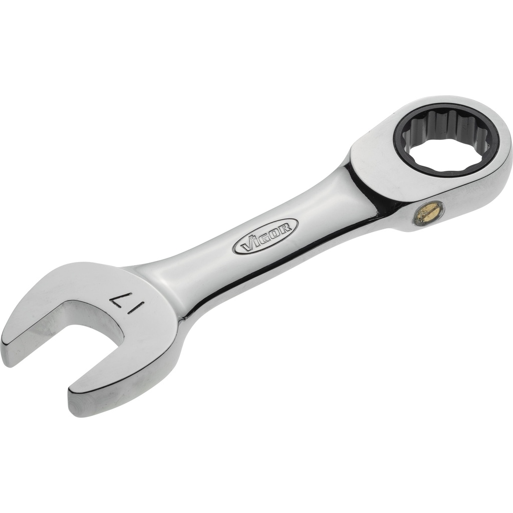 Ratcheting combination wrench ∙ short ∙ size 17 mm (V2831, VIGOR)