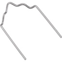 Replacement staples for plastic repair, 0.6 mm, V-shape, 100 pcs (V3671N, VIGOR)