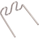 Replacement staples for plastic repair, 0.6 mm, U-shape, 100 pcs (V3676N, VIGOR)