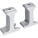 Pressure foot set for screwed wheel bearing unit removal (V3753, VIGOR)