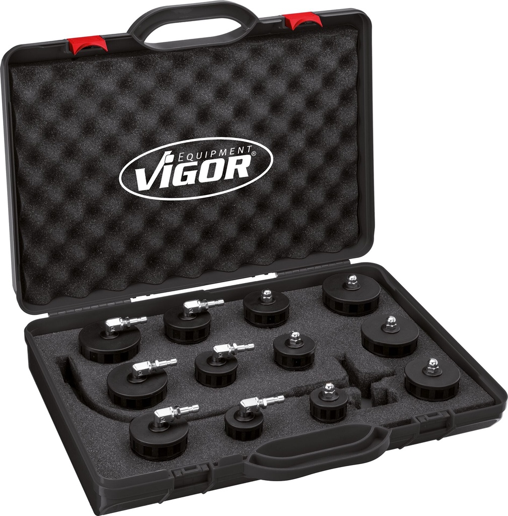 Turbo system pressure tester set, for click systems (V4192, VIGOR)