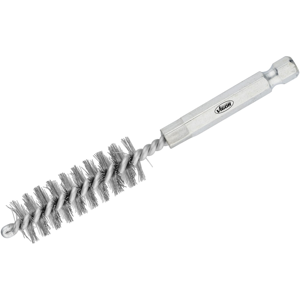 Plieninių šepetėlių rinkinys Ø 14 mm, 10 vnt. V4646S-14, VIGOR