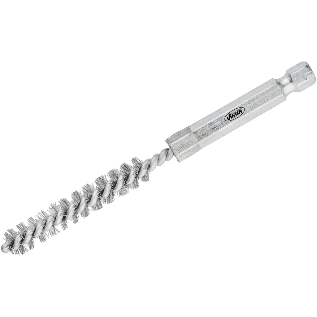 Steel brush set ⌀ 8 mm, 10 pieces (V4646S-8, VIGOR)