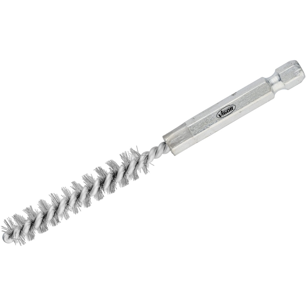 Steel brush set ⌀ 9 mm, 10 pieces (V4646S-9, VIGOR)