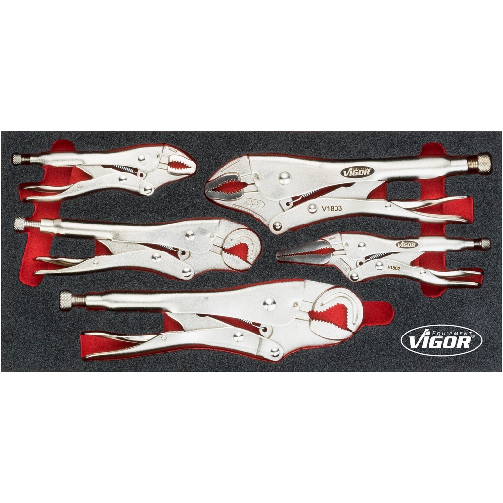 Grip pliers set V5004, VIGOR