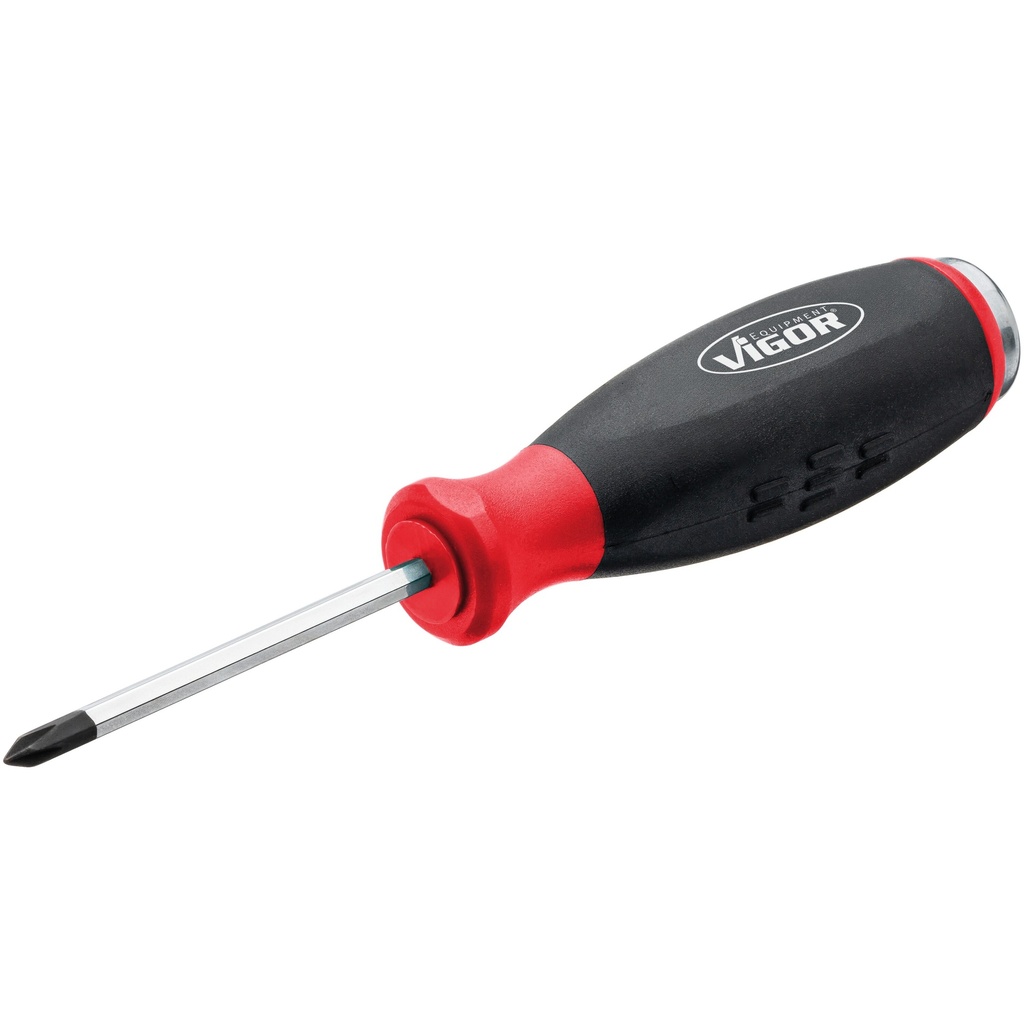 Screwdriver with impact cap and square drive, Phillips PH0 (V5010-PH0, VIGOR)