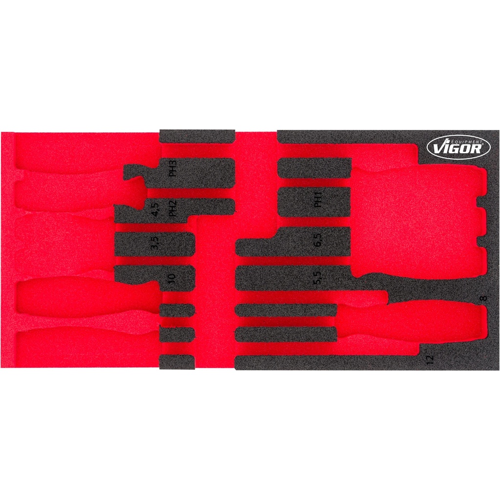 Soft foam insert, empty V5068-L, VIGOR